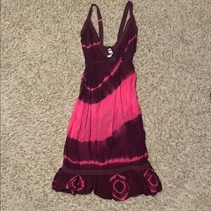 Pink and Purple Tie-Dye Dress